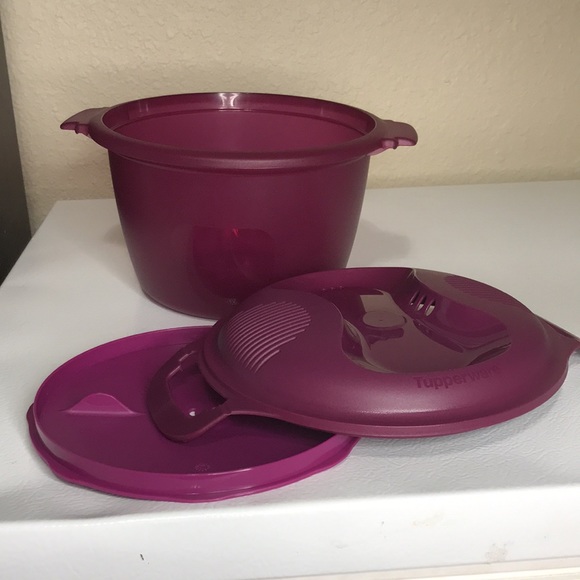 Tupperware 3 Piece Microwave Steamer. 2.2 Liters. Very Good Condition. - Picture 3 of 9